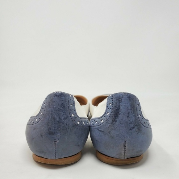 Modern Fiction Italian Leather Wingtip Flats - Picture 4 of 8